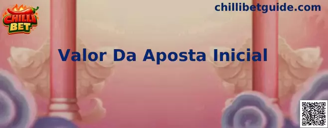 Explicação sobre Valor Da Aposta Inicial